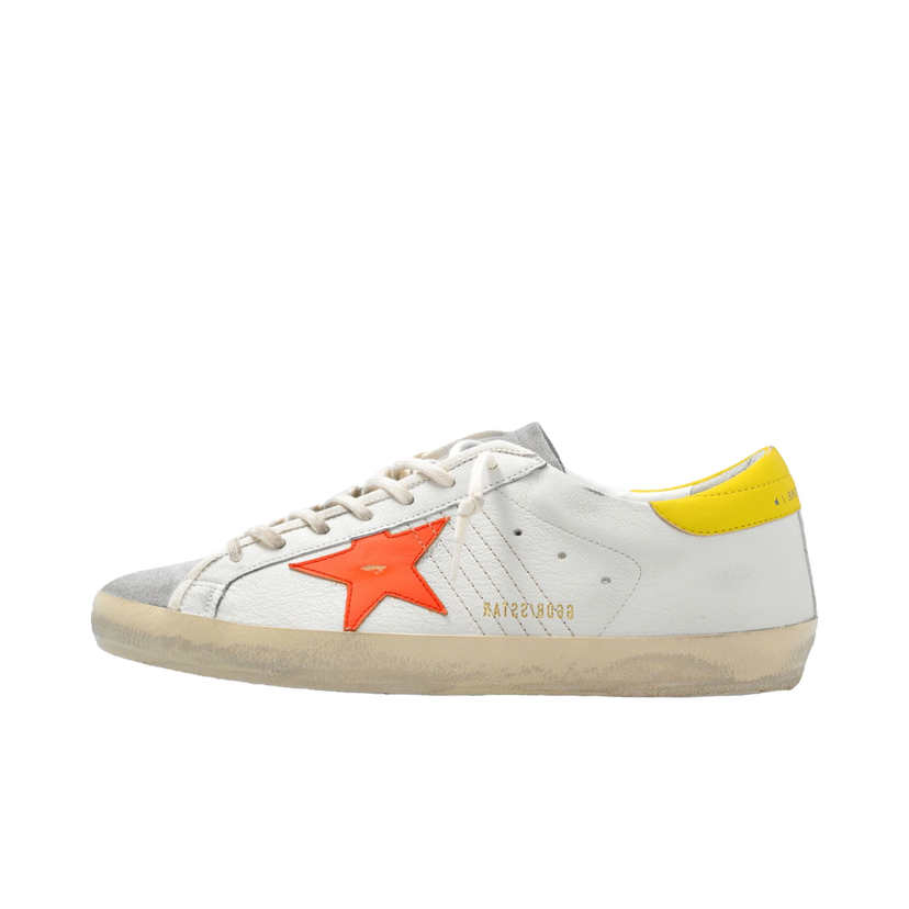 Sneakers och skor Golden Goose Super-Star White Orange Yellow Vit | GMF00101.F004804.82394