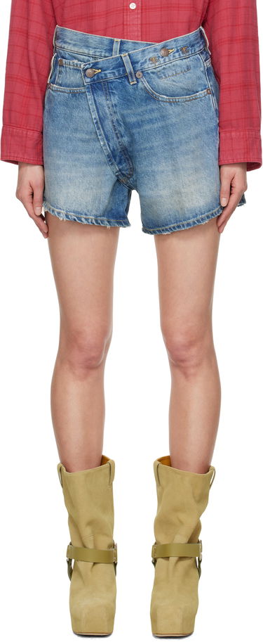 Shorts R13 R13 Loose Crossover Denim Shorts Blå | R13W6055-969C, 0