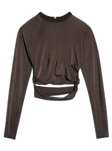 T-shirt Jacquemus Le  Espelho Knotted Cut-Out Svart | 231JS120-2307-850