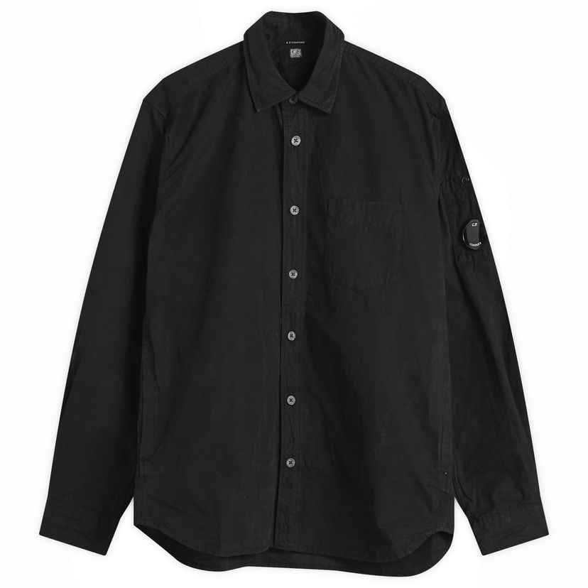 Skjorta C.P. Company Microreps Lens Shirt Svart | 19CMSH270A-110324G-999