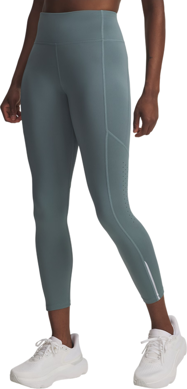 Damasker Under Armour Launch Ankle Tights with Perforated Panels and Reflective Detail Turkos | 1369771-587, 0