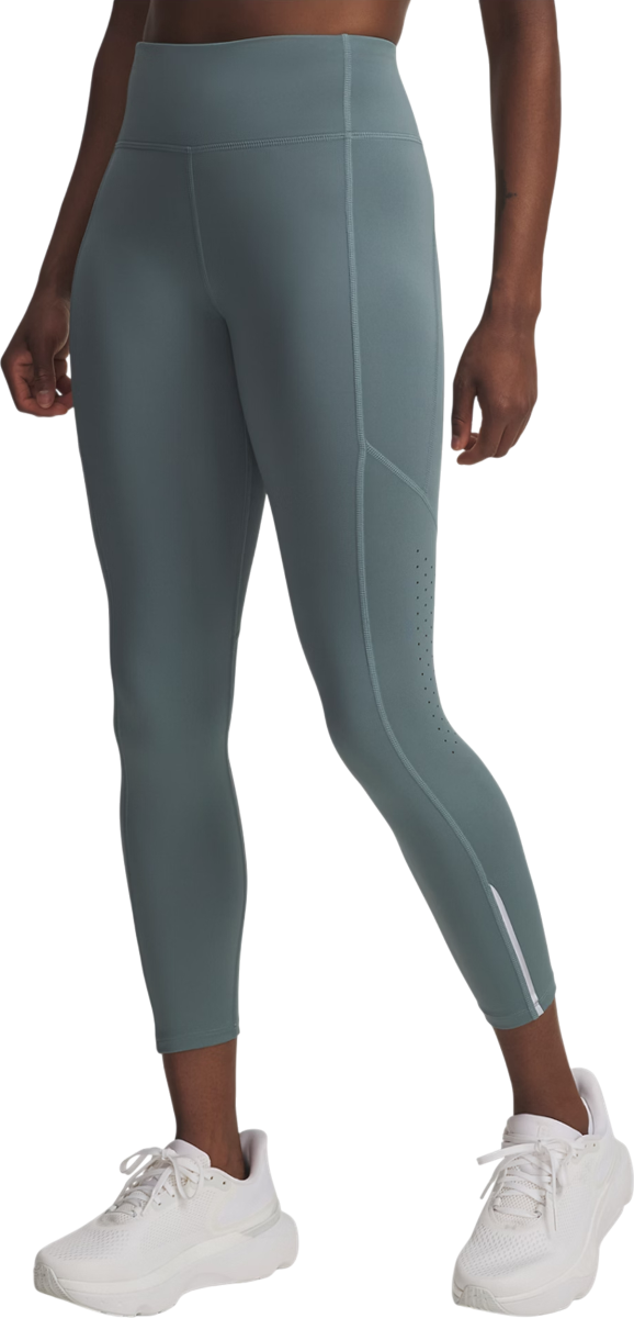 Damasker Under Armour Launch Ankle Tights with Perforated Panels and Reflective Detail Turkos | 1369771-587
