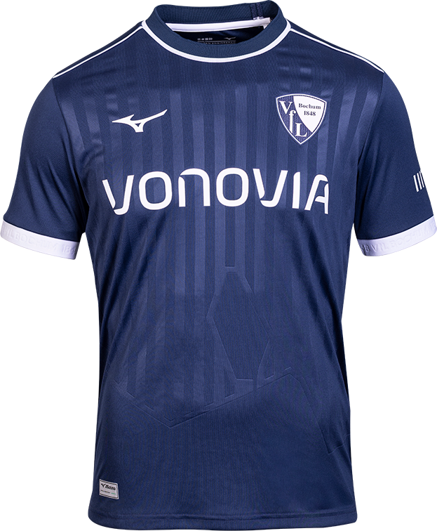 Jersey Mizuno VfL Bochum Home Jersey 2025/26 by Mizuno Mörkblå | p2gacx01-14, 0