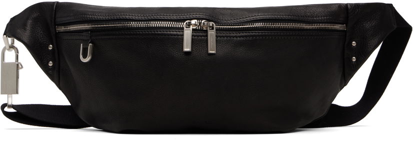 Midjeväska Rick Owens Rick Owens Concordians Leather Bumbag Svart | RA02E0731 LBU