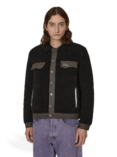 Jacka Dime Sherpa Denim Jacket Svart | DIMED2F3 BLK