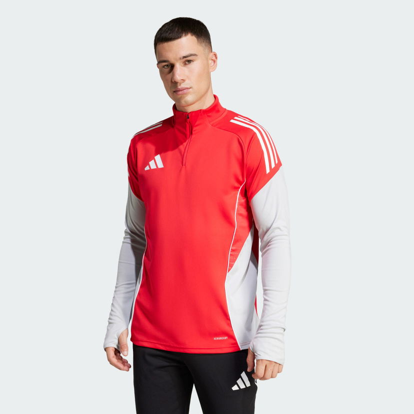 Sweatshirt adidas Performance Tiro 25 Competition Training 1/4 Zip Top Röd | IW0411