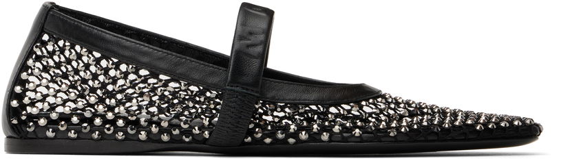 Sneakers och skor Marni Marni Mesh Mary Jane Ballerina Flats Svart | MJMS007700 P6394