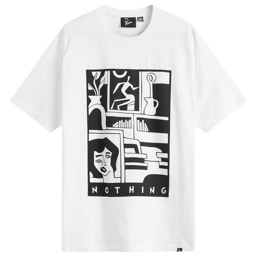 T-shirt By Parra Parra Our House Graphic T-Shirt, Size Large Vit | 54200-WHT