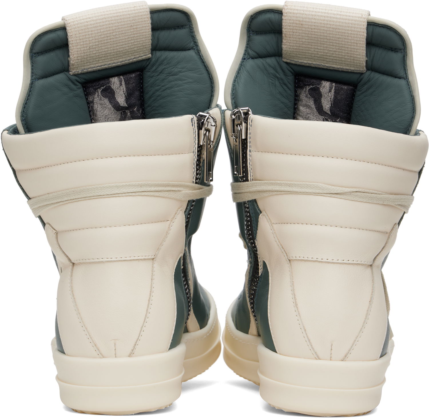 Sneakers och skor Rick Owens Rick Owens Hollywood Geobasket Grön | RU01E5894 LCO, 1