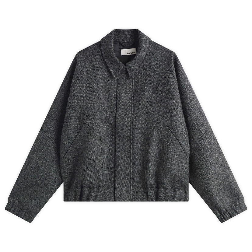 Jacka sage NATION Wool Jiji Jacket Grå | S052-DGH