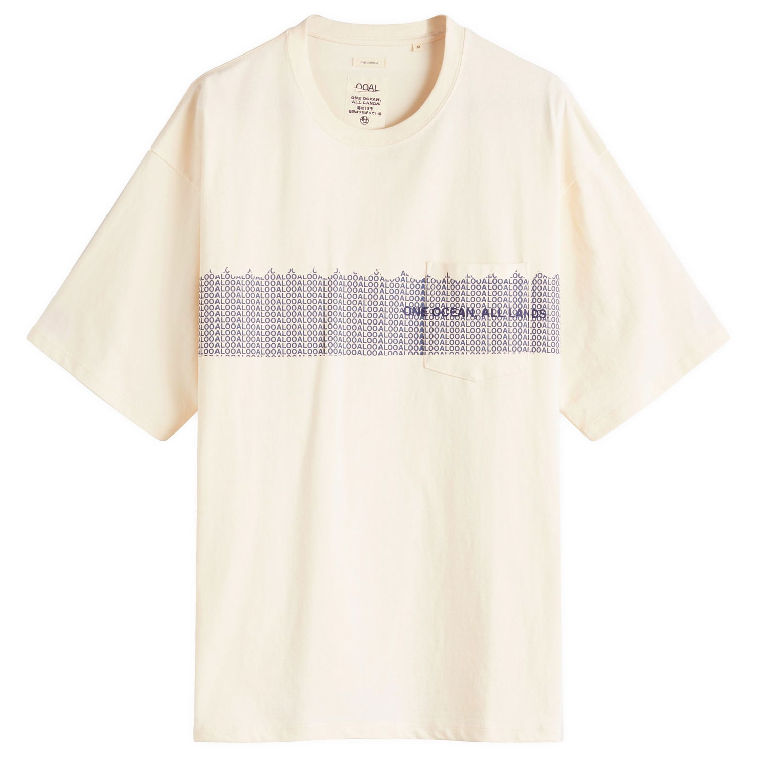 T-shirt NANAMICA OOAL Graphic Pocket T-Shirt, Size Large Beige | S25SI021E-IV, 1