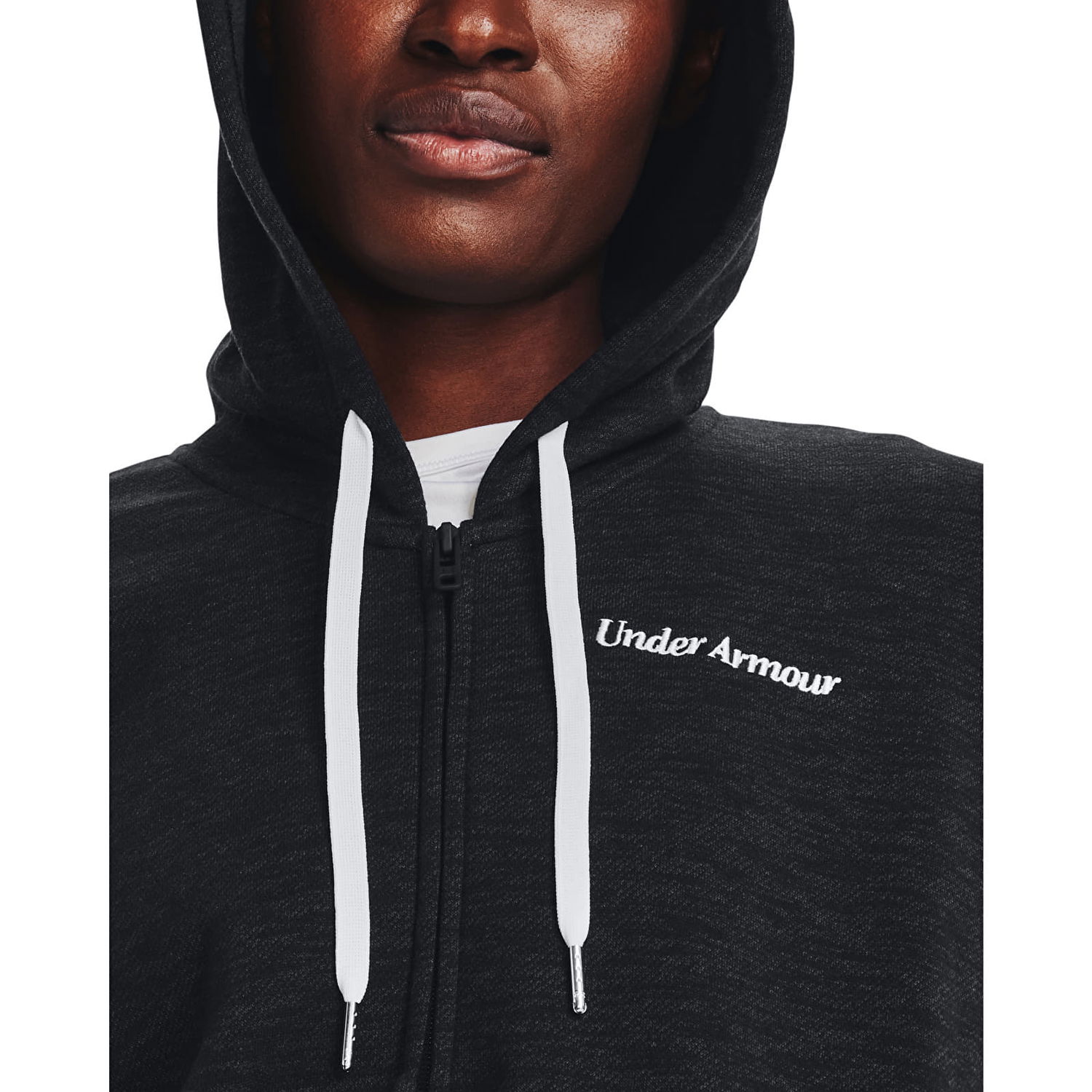 Sweatshirt Under Armour Essential Script Svart | 1374106-001, 1
