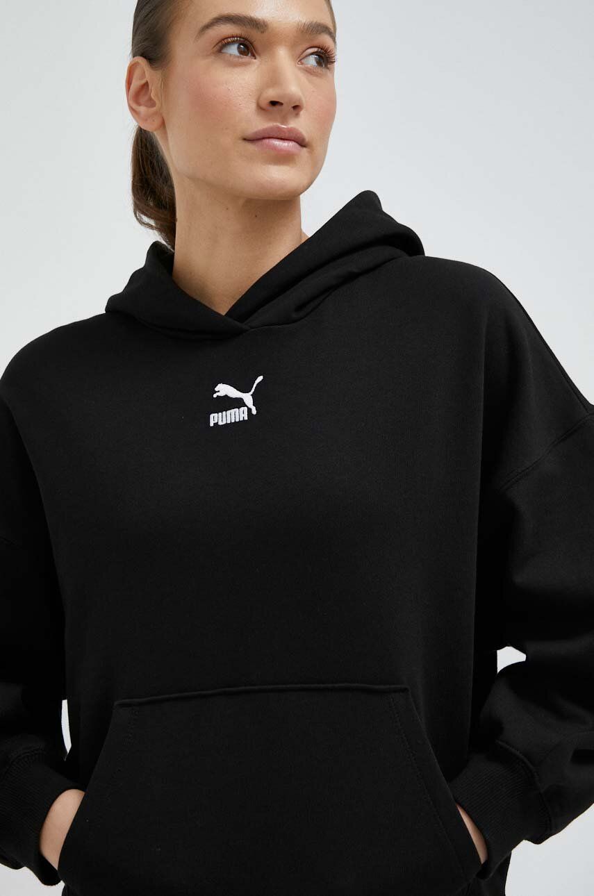Sweatshirt Puma Classics Oversized Hoodie Svart | 535684, 0