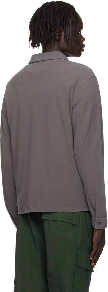 Polotröja Stone Island Stone Island Long Sleeve Cotton Jersey Polo Grå | K2S15 2200011 S0F11, 2