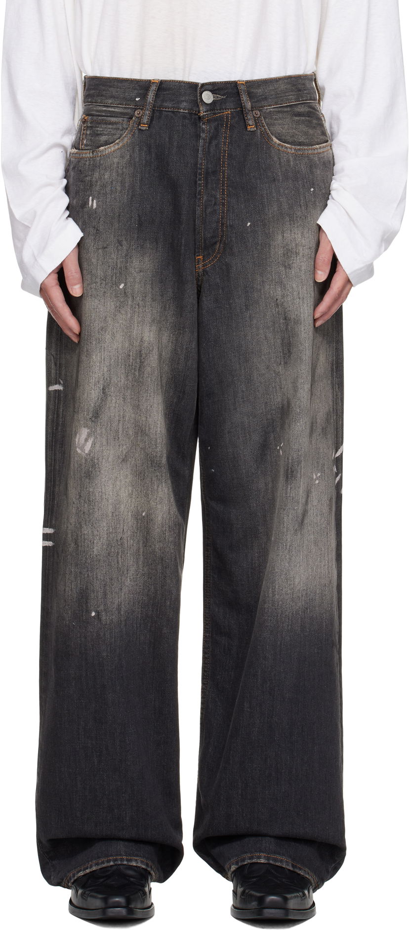 Jeans Acne Studios Acne Studios Loose Fit 1981 Jeans Svart | C00081-