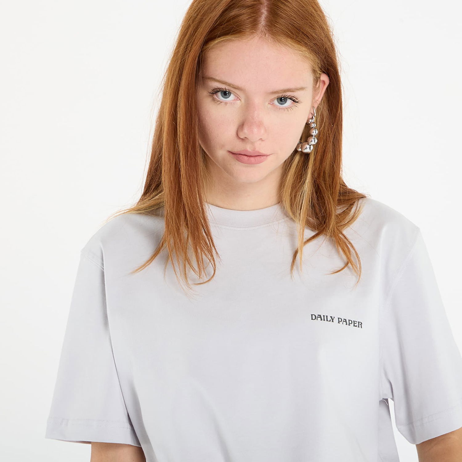 T-shirt DAILY PAPER Daily Paper Matchstick Shield T-Shirt Grå | 2521046, 1