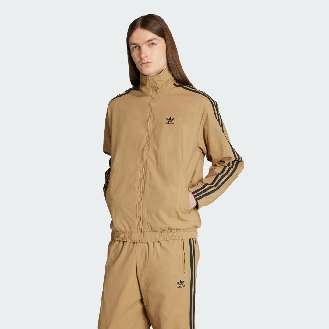 Träningsoverall adidas Performance Adicolor Woven Firebird Track Jacket Brun | JY1333, 0