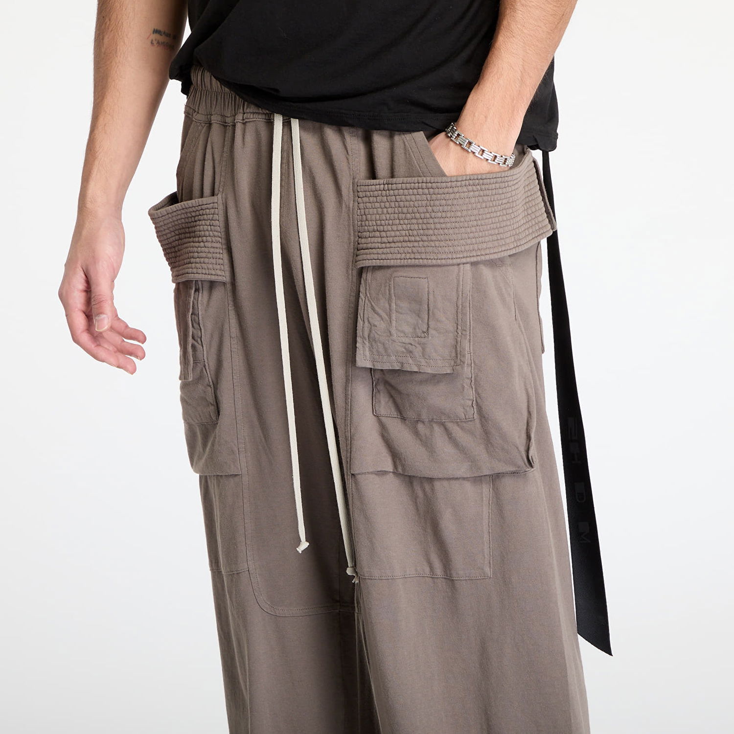 Cargo byxor Rick Owens Rick Owens DRKSHDW Creatch Wide Cargo Drawstring Pants Brun | DU01E3394 RN 34, 1