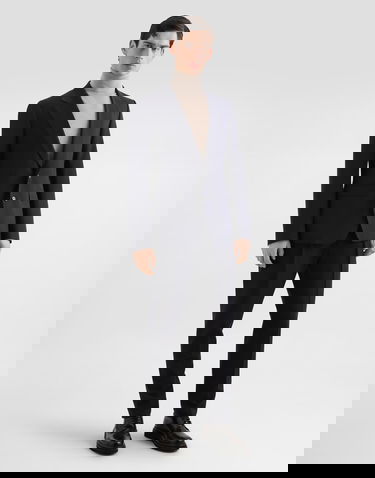 Jacka Dolce & Gabbana Dolce & Gabbana Taormina Single-Breasted Wool Canvas Jacket Mörkblå | G2VK7TFURK8B3681, 1