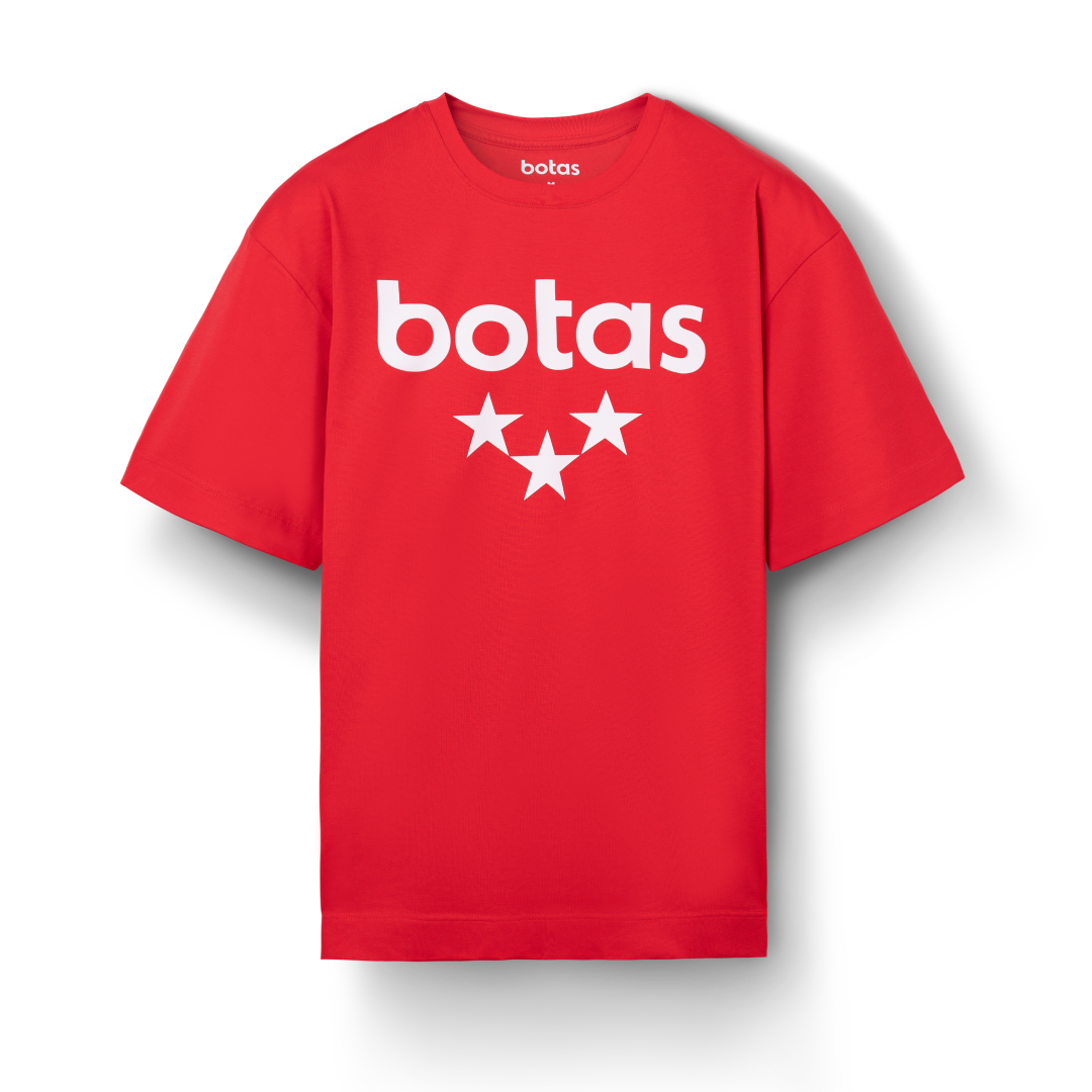 T-shirt Vasky Botas Oversize Red Röd | A-1244-014, 0