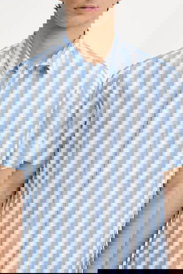 Skjorta Samsoe Samsoe Samsoe Samsoe Saavan Regular Fit Classic Collar Shirt Blå | M25200042, 3