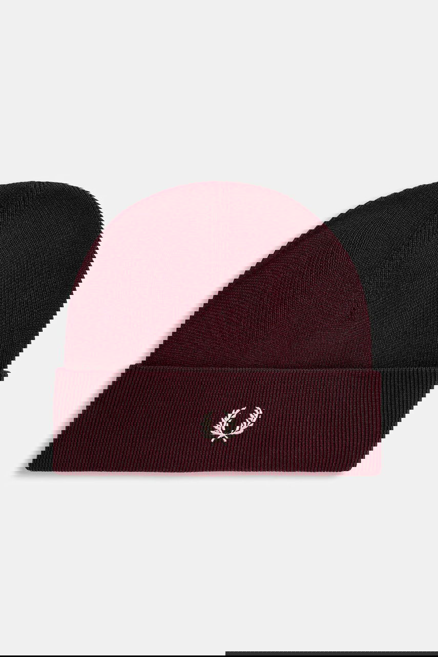 Mössa Fred Perry Fred Perry Wool Beanie Bourgogne | C8161, 0