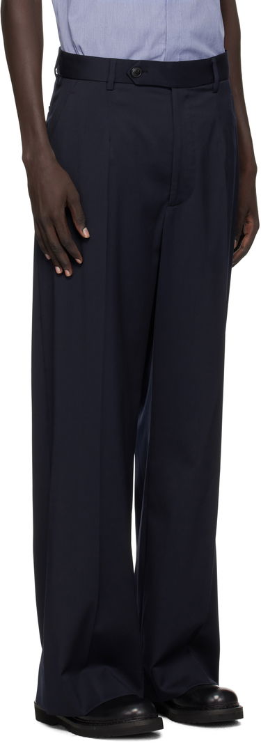 Byxor Vivienne Westwood Vivienne Westwood Humphrey Pleated Trousers Mörkblå | 2F01001Q-W018V-, 1