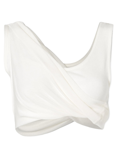 Linne HERON PRESTON Twisted Vest Top Vit | HWAD044S23JER0010100