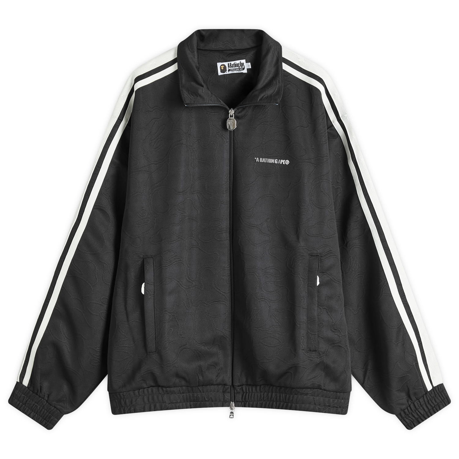 Sweatshirt BAPE Camo Track Jacket Black Svart | 001SWK801309M-BLK, 0