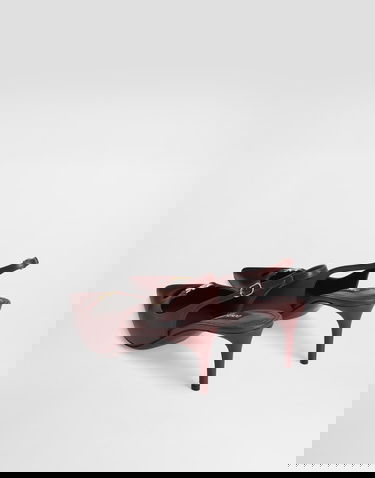 Tillbehör Dolce & Gabbana Dolce & Gabbana Silk-Effect Nappa Leather Slingbacks Bourgogne | CG0796A195380346, 2