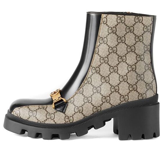 Sneakers och skor Gucci Gucci Interlocking G Ankle Boots Beige | 670412-2OQ50-9763