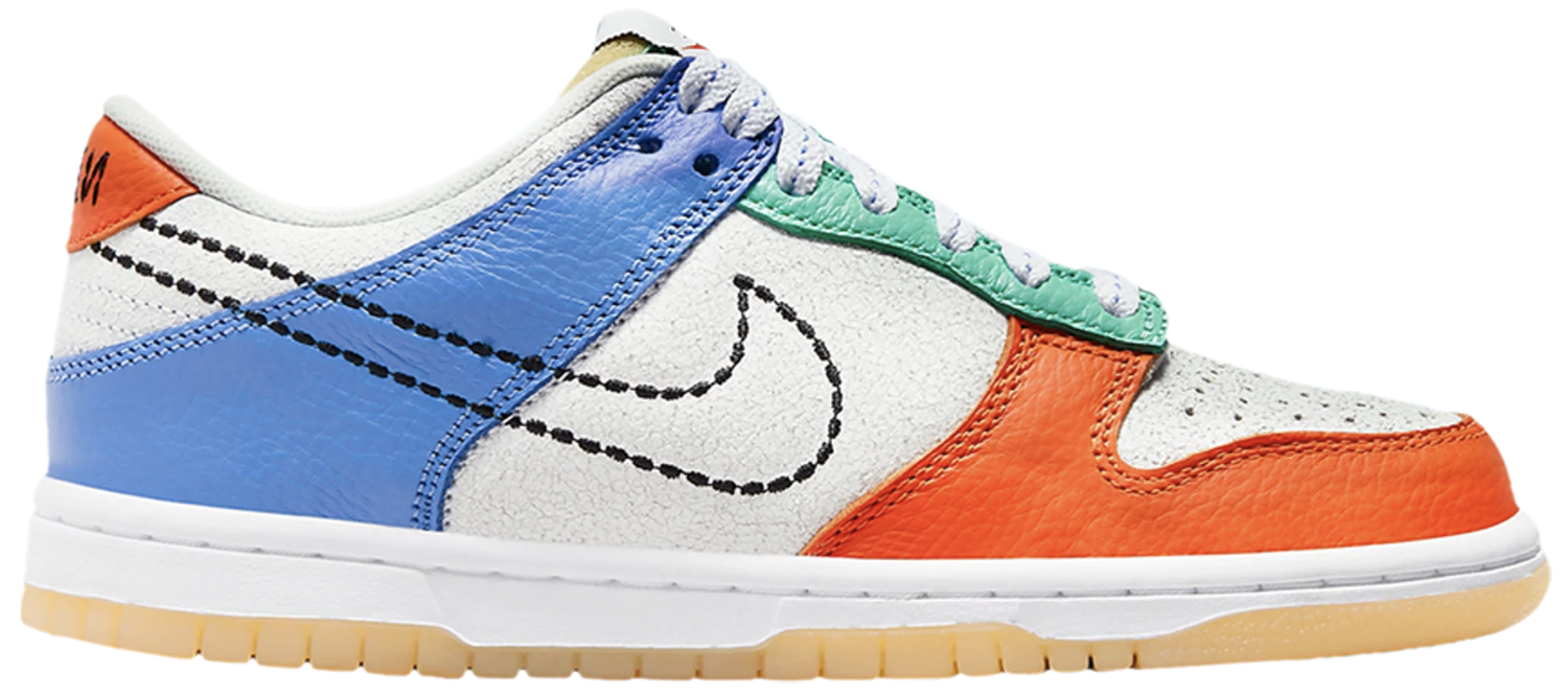 Sneakers och skor Nike Dunk Low GS "Nike 101" Flerfärgad | DX3363-100, 0
