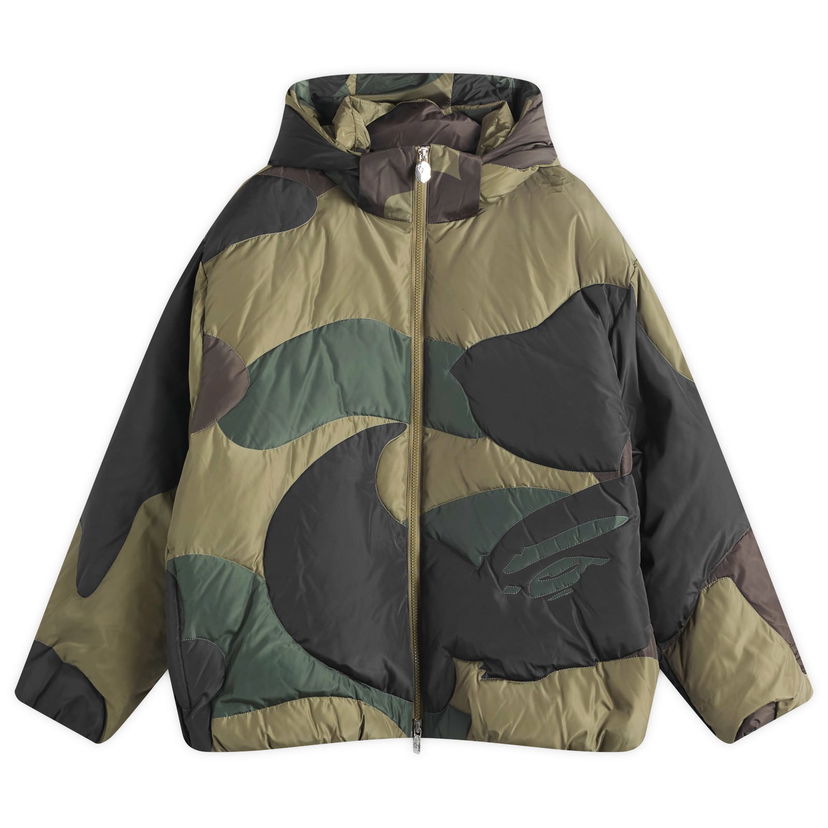Pufferjacka BAPE Bathing Ape 1st Camo Down Jacket, Size Large Grön | 001DNK801304M-GRN