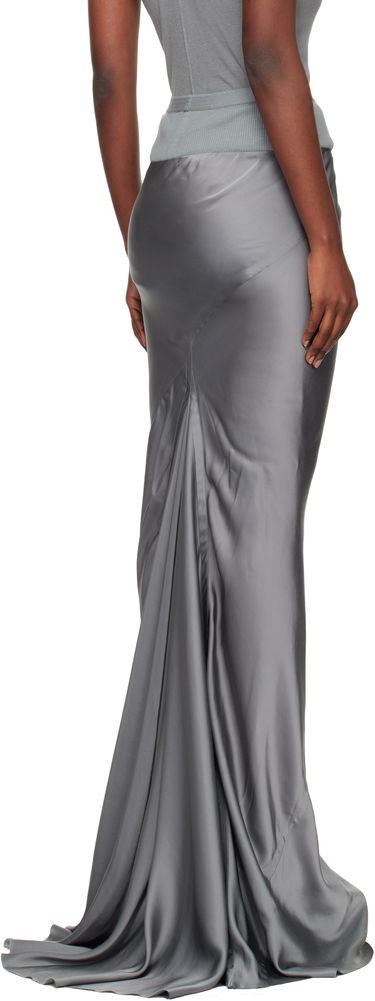 Kjol Rick Owens Concordians Slim Coda Maxi Skirt Grå | RP02E4381 SCH, 2