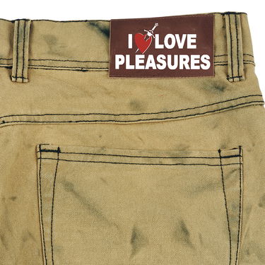 Byxor Pleasures Locust Twill Pants Beige | P22SU023, 3