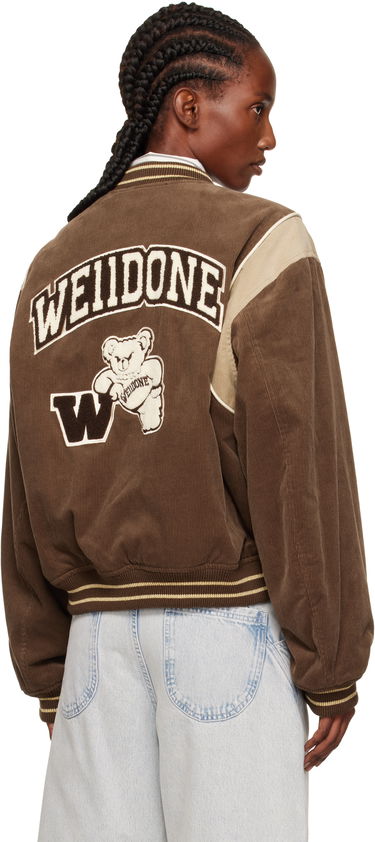 Bomberjacka We11done We11done College Corduroy Varsity Jacket Brun | WD-JP2-25-060-W-BR, 2