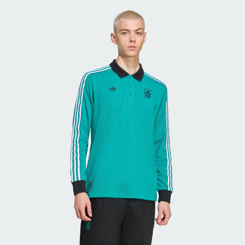 Polotröja adidas Performance Liverpool FC Terrace Icons Turkos | JW5471
