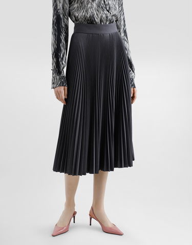 Kjol Dolce & Gabbana Dolce & Gabbana Pleated Woolen Calf-Length Circle Skirt Svart | F4C1HTFUZDQS8290, 3