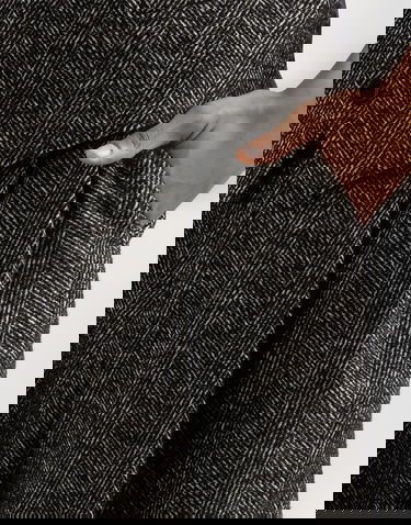 Byxor Dolce & Gabbana Dolce & Gabbana Chevron Wool Trousers Grå | GP168TFCBAJS8030, 3