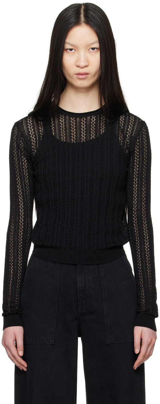 Sweater Khaite The Colleen Black Sweater Svart | 9606118