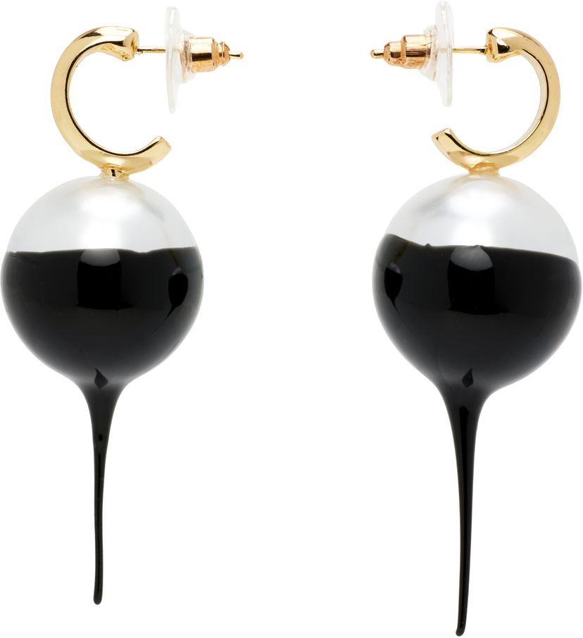 Örhängen Ottolinger Ottolinger Dipped Pearl Drop Earrings Vit | 125-902625-01