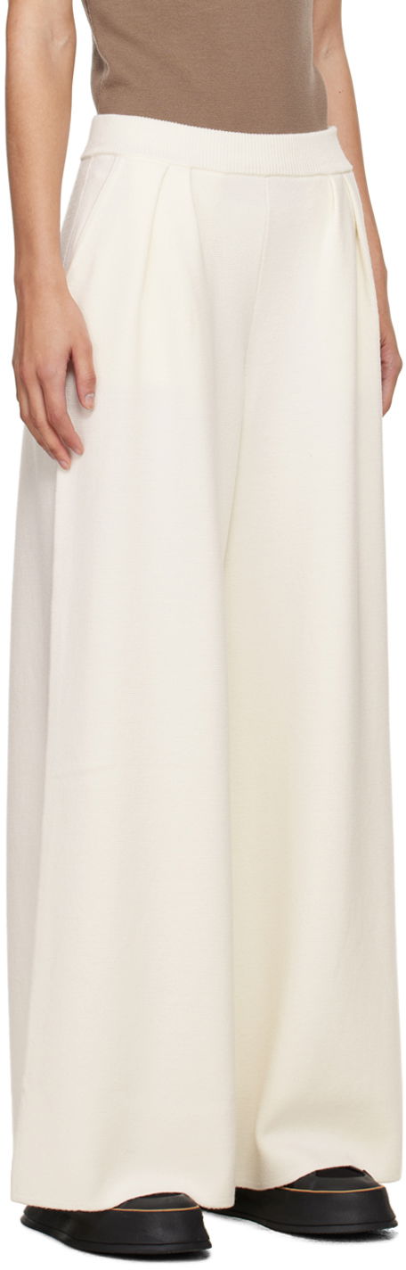 Byxor Max Mara Max Mara Nocera Wide-Leg Trousers Vit | 2411331011600, 1