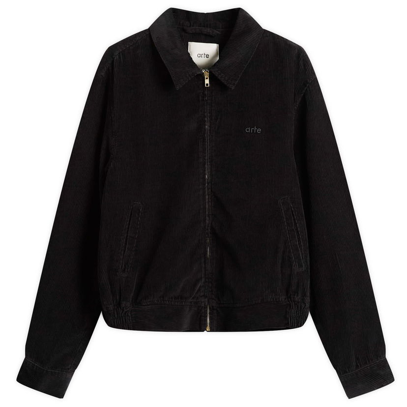 Jacka Arte Antwerp Corduroy Jacket, Size Large Svart | AW25-009J-BLK