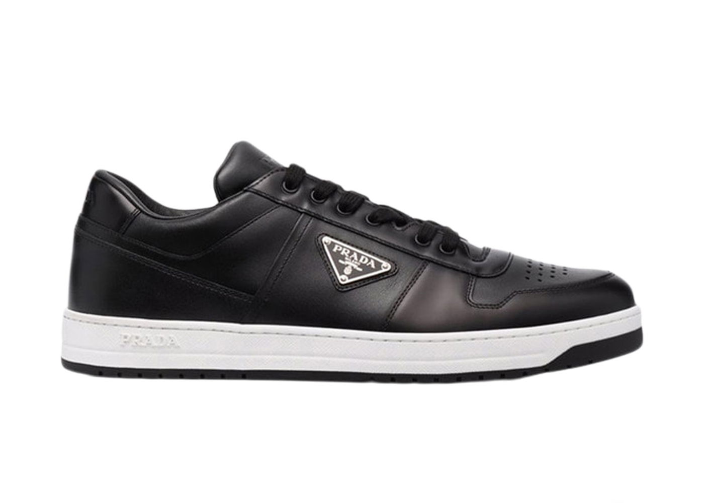 Sneakers och skor Prada Downtown Low Top Sneakers Leather Black Black White Svart | 2EE364_3LJ6_F0002, 0