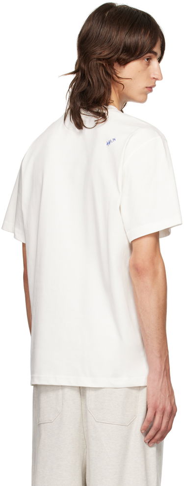 T-shirt ADER ERROR Flocked Logo T-Shirt Vit | BN25FYTS0101OW, 2