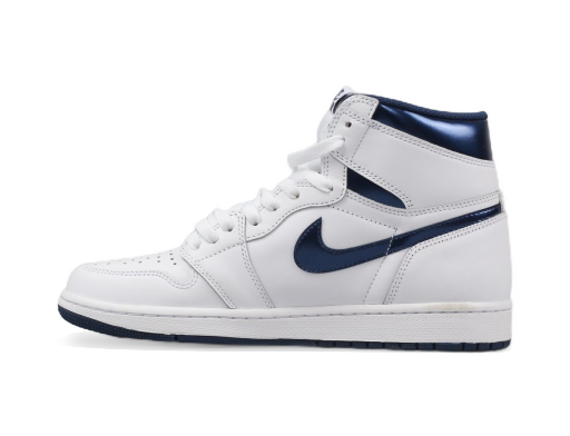 Begränsad upplaga Jordan Air Jordan 1 Retro High OG "Metallic Navy" Vit | 555088-106