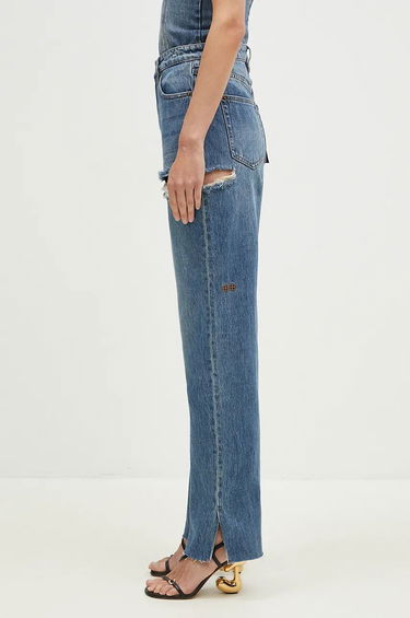 Jeans Ksubi High Waist Ripped Jeans Blå | WFA24DJ001, 1