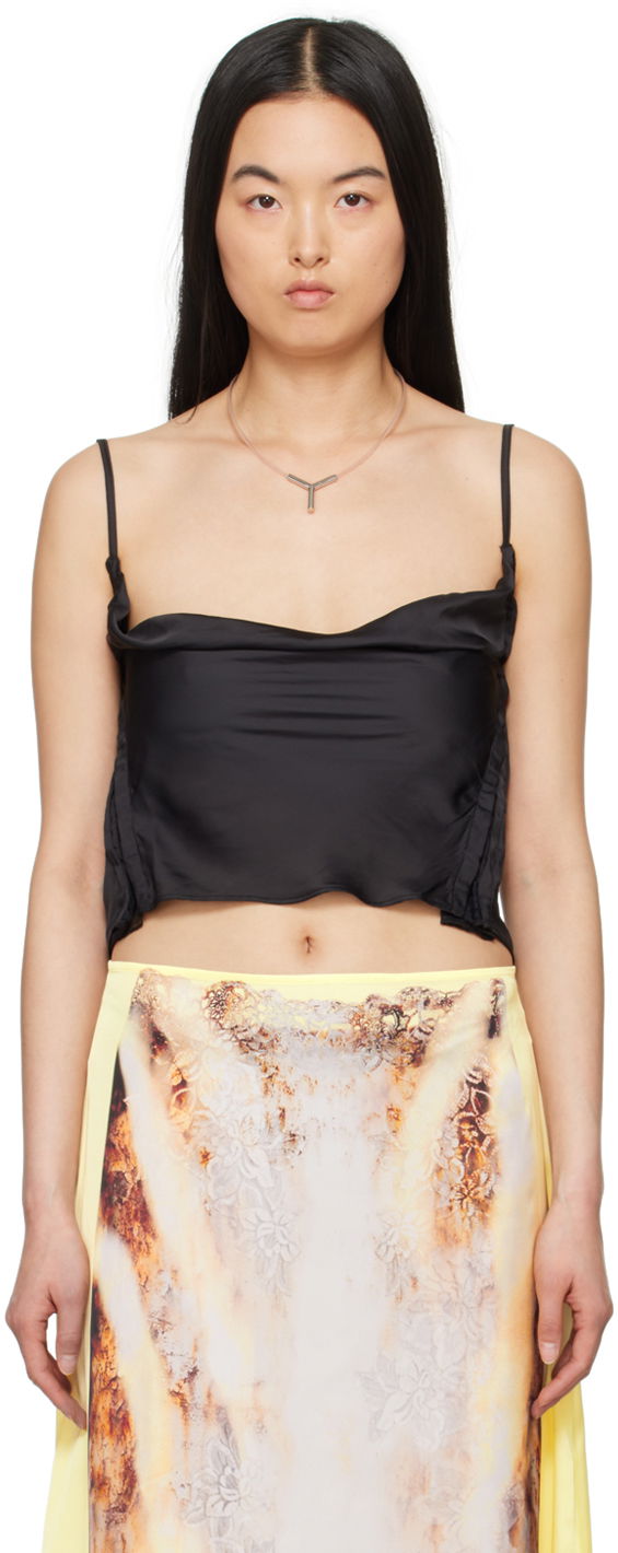 Linne Y/PROJECT Camisole Top Svart | 102TO001