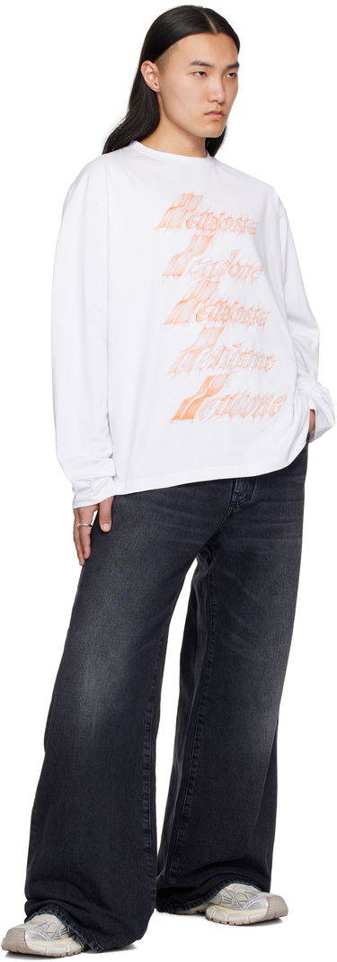 Sweater We11done We11done Spark Logo Long Sleeve T-Shirt Vit | WD-TT0-25-752-U-WH, 3