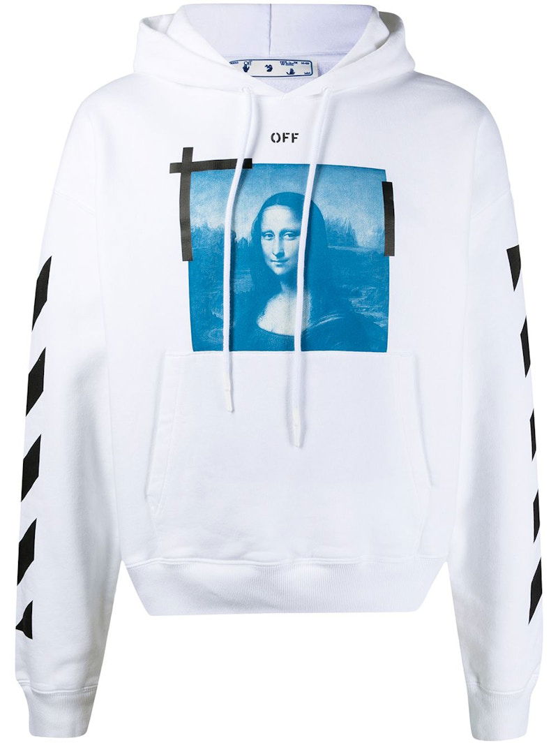 Sweatshirt Off-White Mona Lisa Hoodie Vit | OMBB037R21FLE0010110